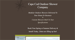 Desktop Screenshot of capecodoutdoorshower.com