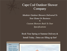 Tablet Screenshot of capecodoutdoorshower.com